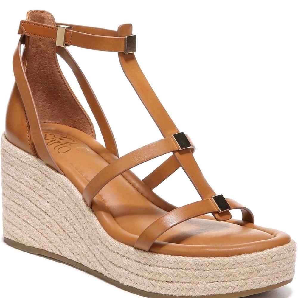 Franco Sarto Pana Wedge Espadrille Sandle - 7.5 - EUC